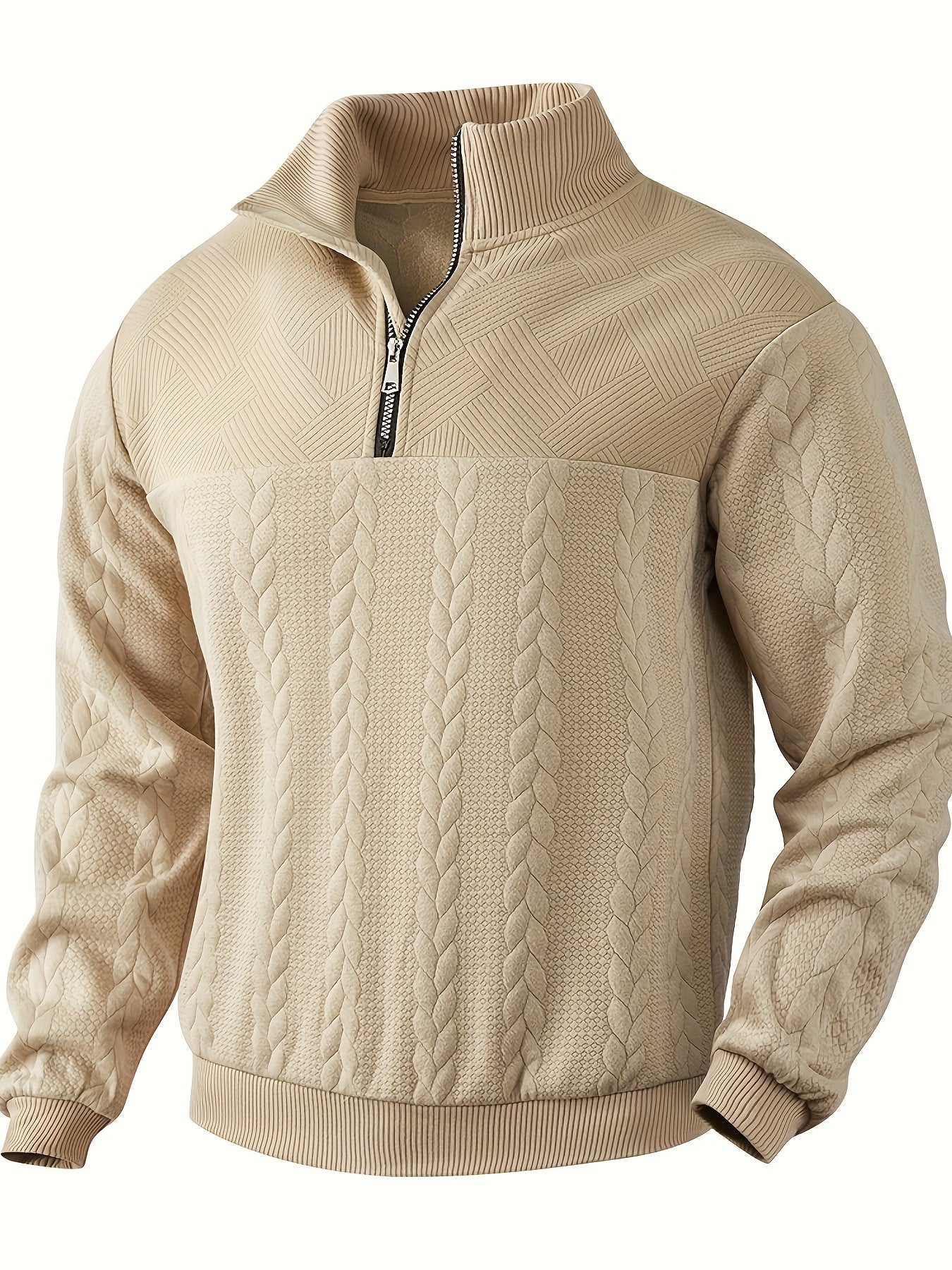 Rafael | Cable Knit Zip Up