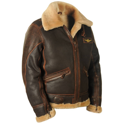 Maverick | Warm Leather Pilot Jacket