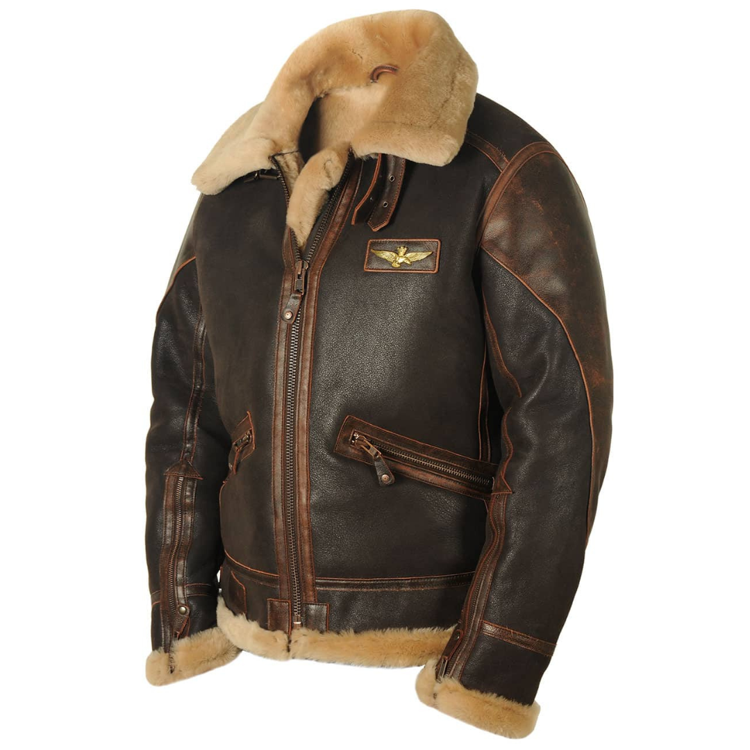 Maverick | Warm Leather Pilot Jacket