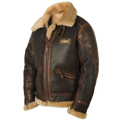 Maverick | Warm Leather Pilot Jacket