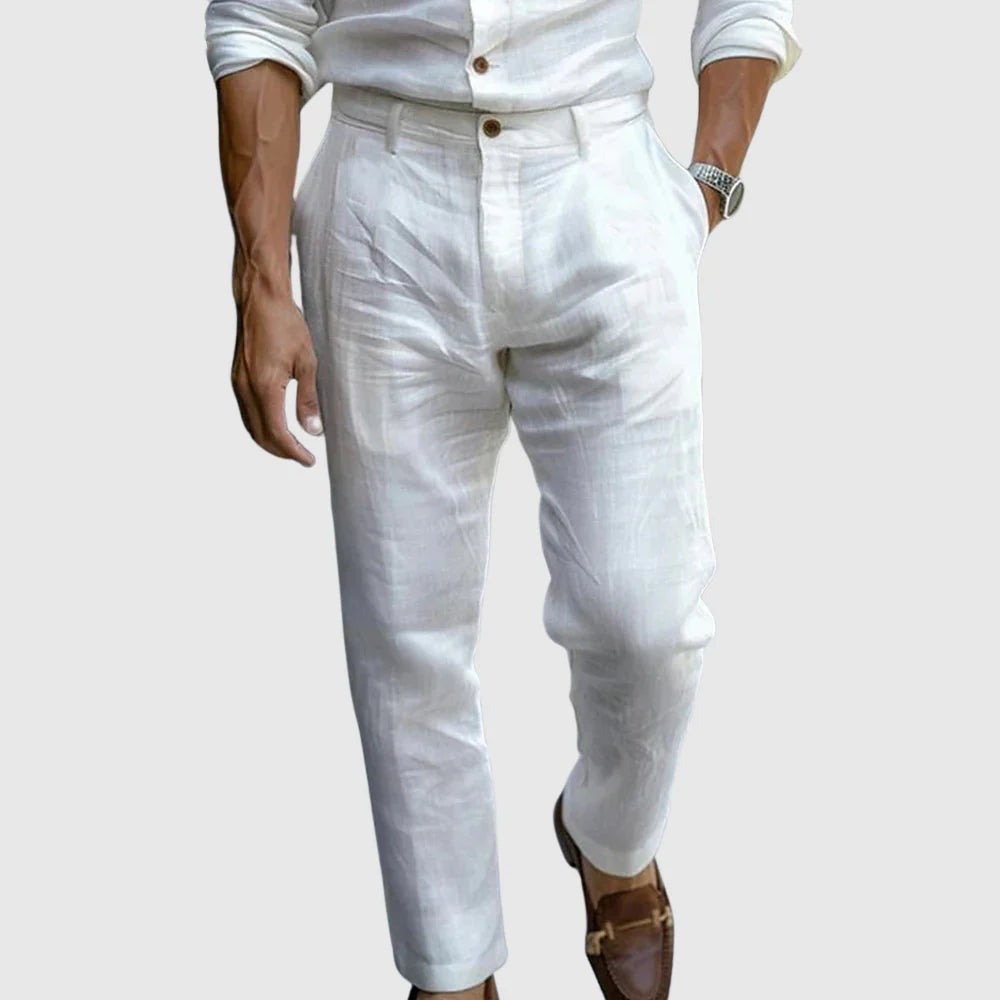 St. Tropez Chic Linen Pants