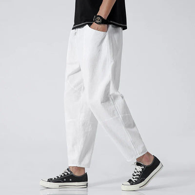 Tokyo – Cropped Linen Trousers