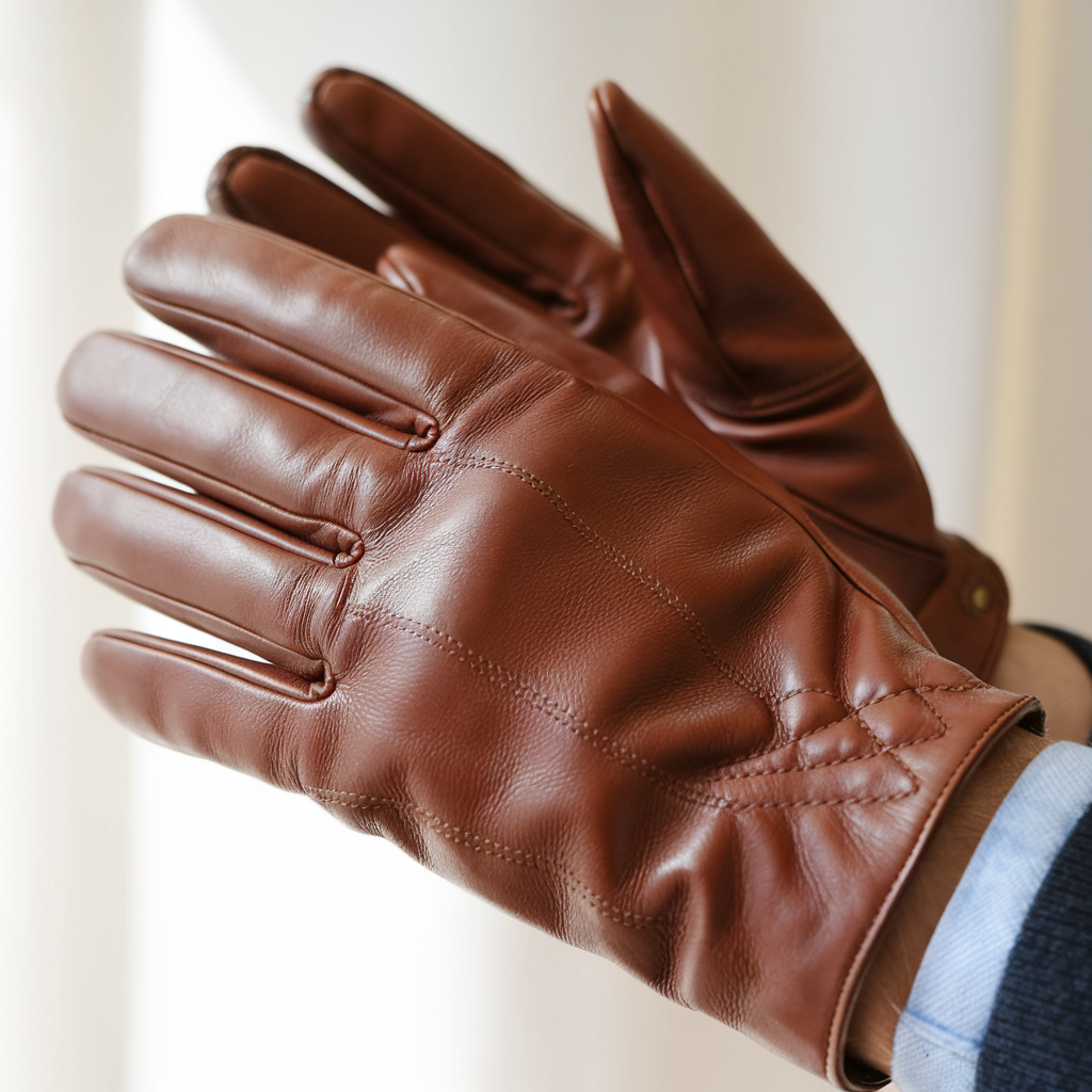 Brown Leather Gloves