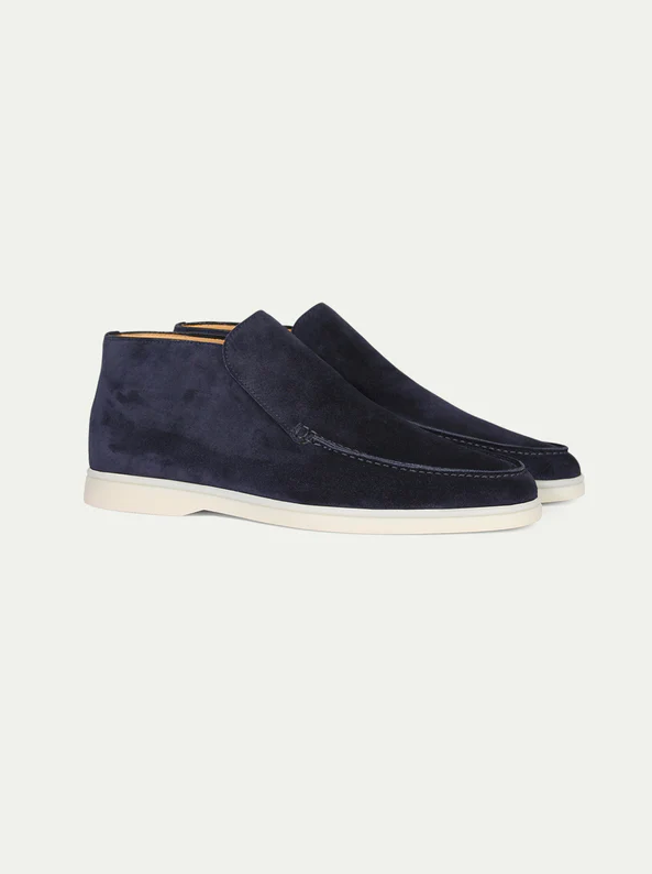 High Suede Loafers