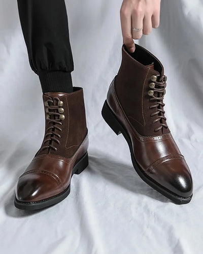 Los Muertos Leather Lace-Up