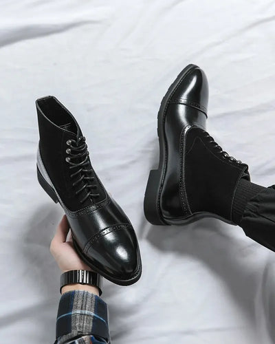 Los Muertos Leather Lace-Up