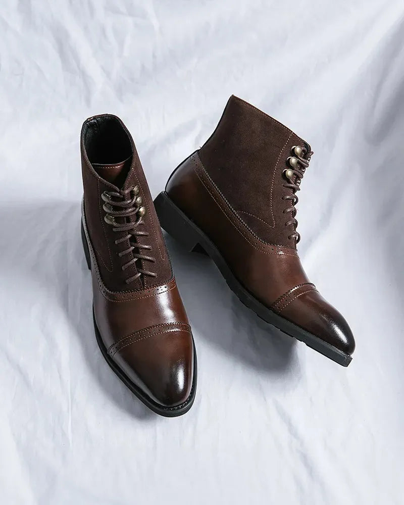 Los Muertos Leather Lace-Up